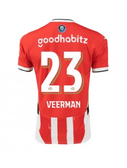 PSV Eindhoven Joey Veerman #23 Domaci Dres 2024-25 Kratak Rukavima